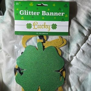 🍀Lucky🍀 Banner Glittery